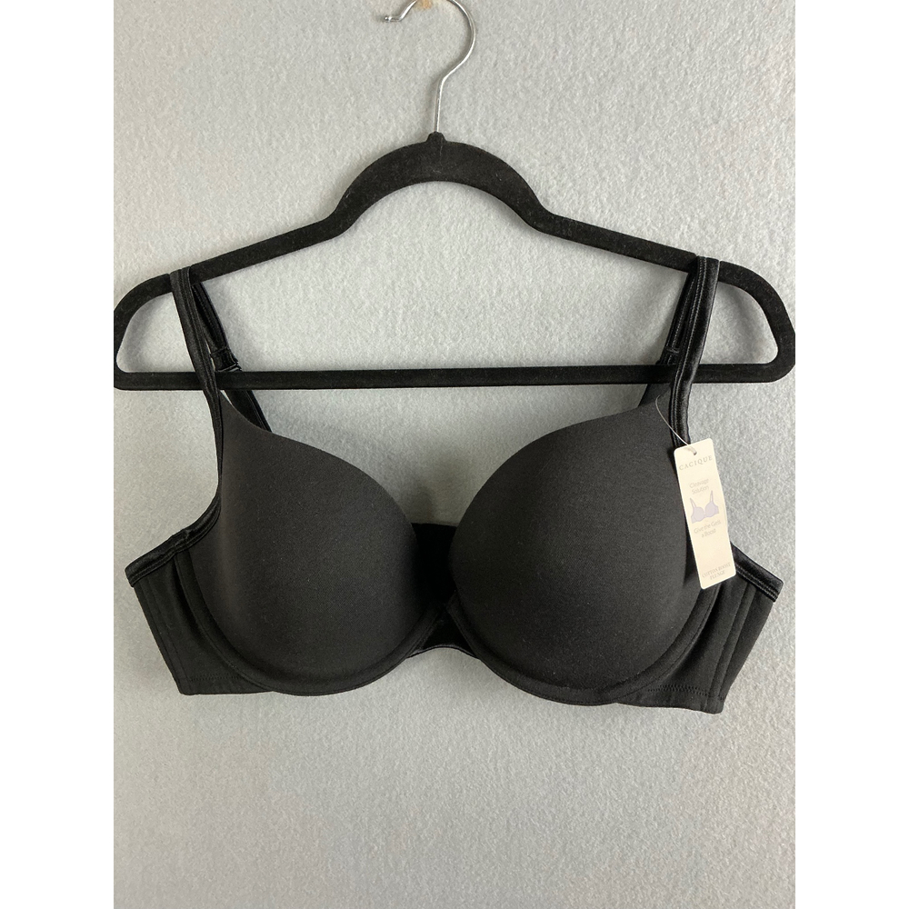 Cacique Bra Women's 40D Cotton‎ Boost Plunge Bra Everyday Comfort NWT